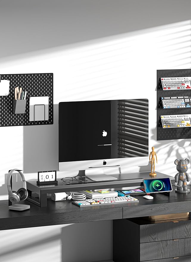 GECKOSTROLL Computer monitor stand Laptop Desk Shelf & Monitor Riser ，27.55 - Image 3