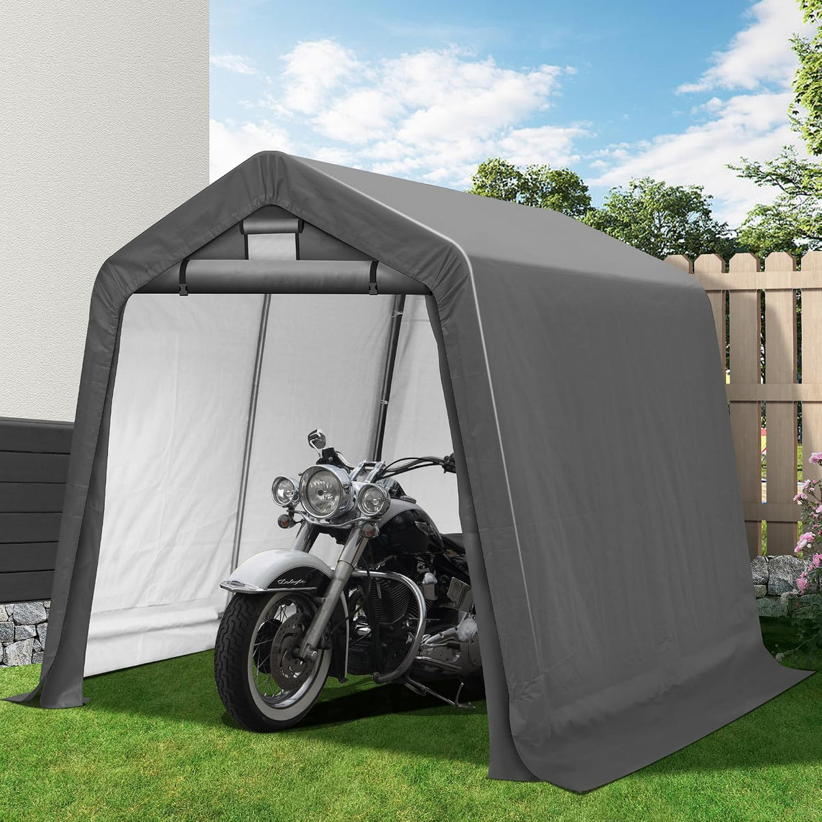 8x8ft ourdoor storage shed shelter,portable shed garage with, main product view