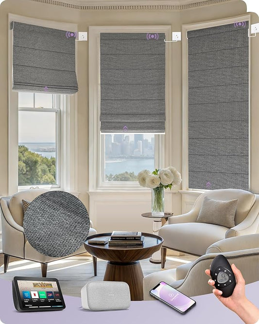Graywind Smart Roman Shades Compatible by Graywindbeyondshading