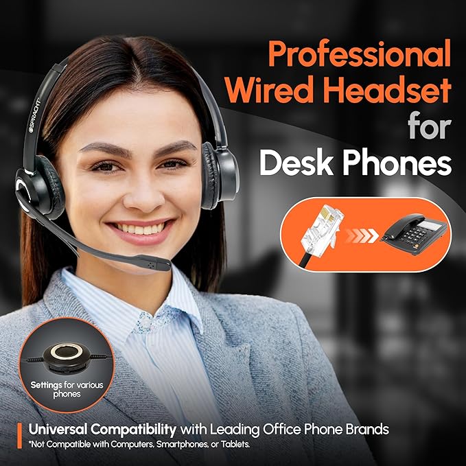 Spracht Zum RJ9 Dual Ear Wired Headset - Image 2