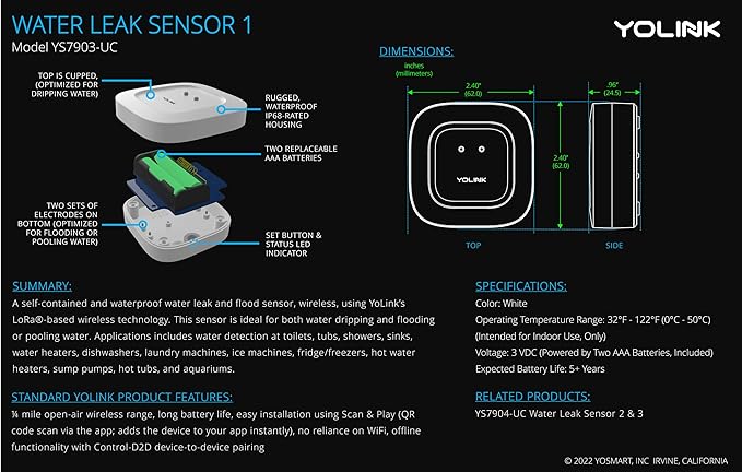 YoLink X3 Version Smart Water Leak Protection Kit: X3 Valve Controller - Image 9