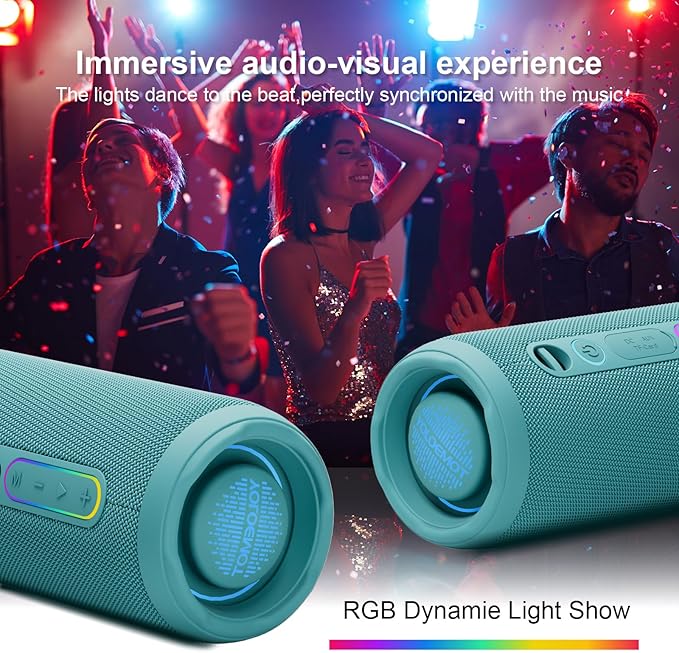 YOLOEMOT Bluetooth Speakers Wireless Loud Stereo Sound, Powerful Deep Bass - Image 8