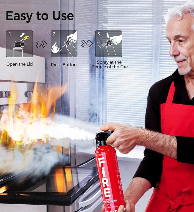 AmzBoom 2-Pack Fire Extinguisher - Image 3