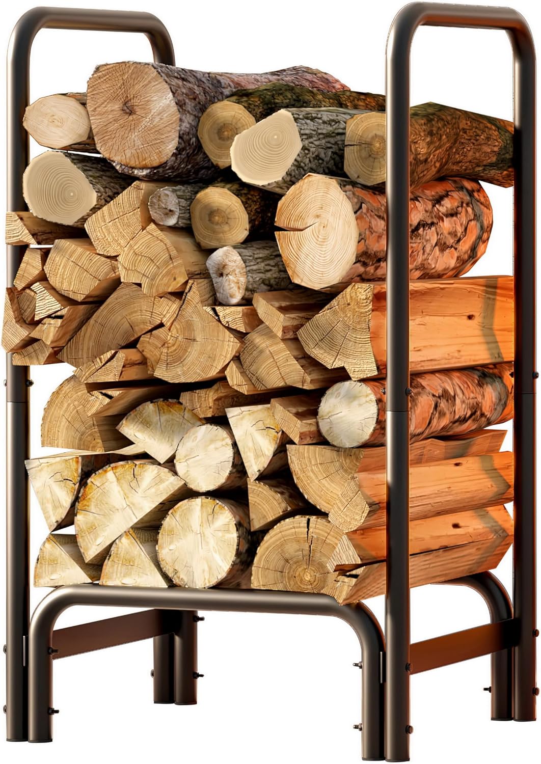 fire beauty firewood rack, carbon steel log holder, main product view