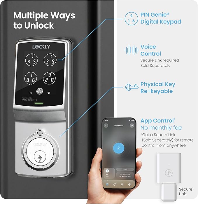 Lockly Smart Lock Model 7S, Keyless Entry - Image 2