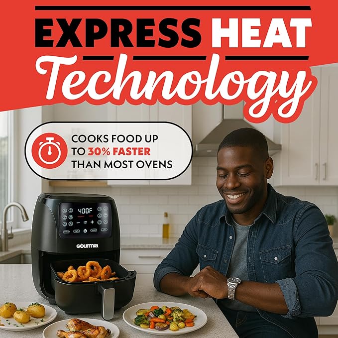 Gourmia Air Fryer - 6 Qt Large Capacity - Image 5