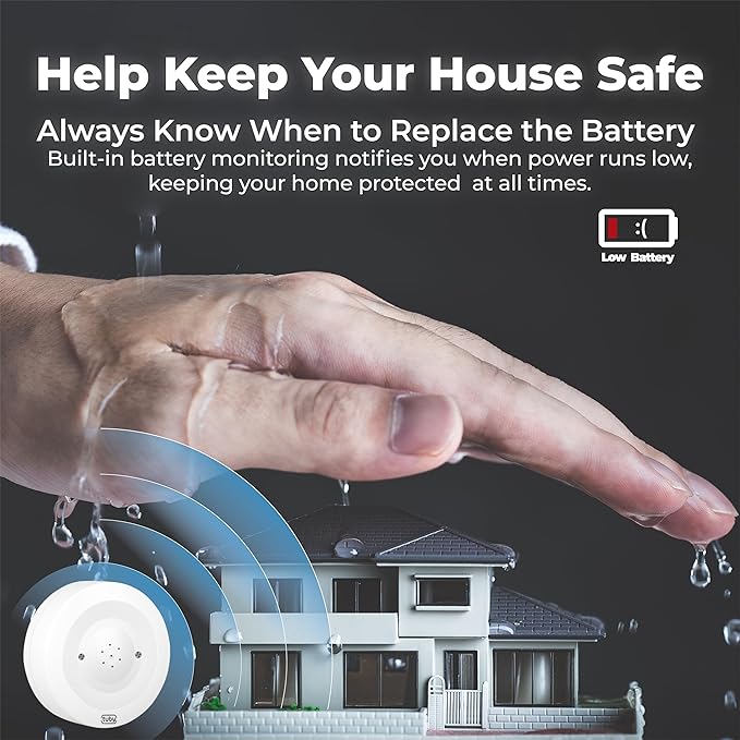 TUBY WiFi Water Leak Detector – No Hub Required, Easy Installation Smart Sensor - Image 6