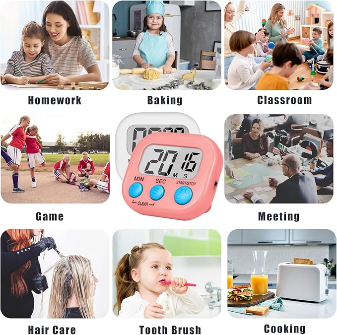 ZILLEEN Classroom Timer for Kids Teachers 2 Pack Digital Timers - Image 6