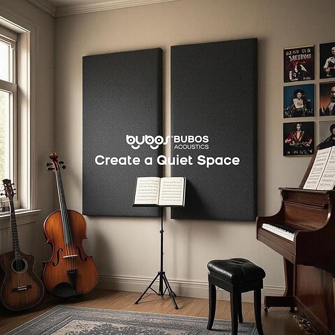 BUBOS 2 PCS Fabric Acoustic Panels, 47.2''x23.6'' Decorative Sound Dampening - Image 7