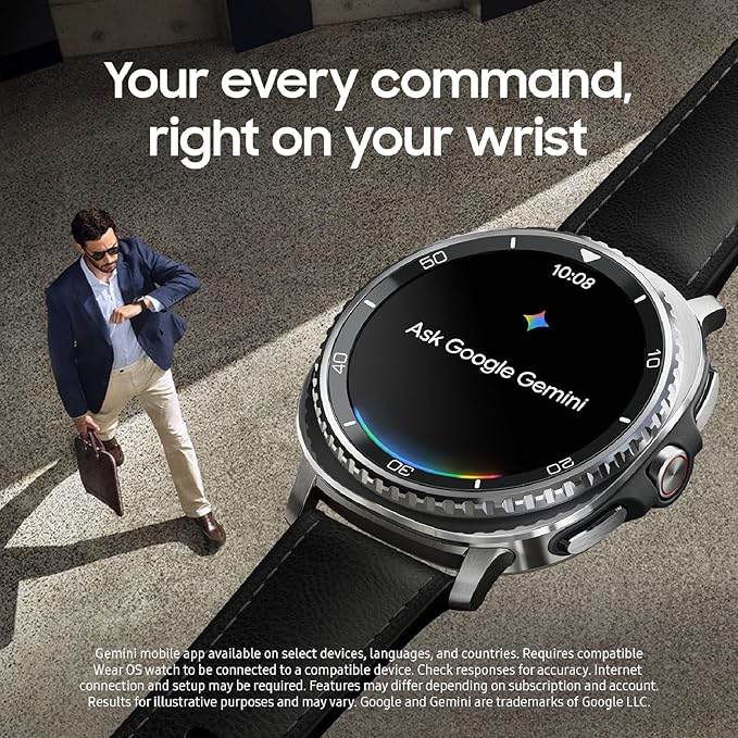 Samsung Galaxy Watch 8 Classic 46mm LTE Smartwatch, Cushion Design, Rotating - Image 3
