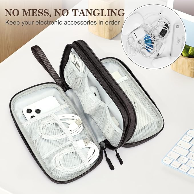 FYY Electronic Organizer, Travel Cable Organizer Bag Pouch Electronic - Image 5