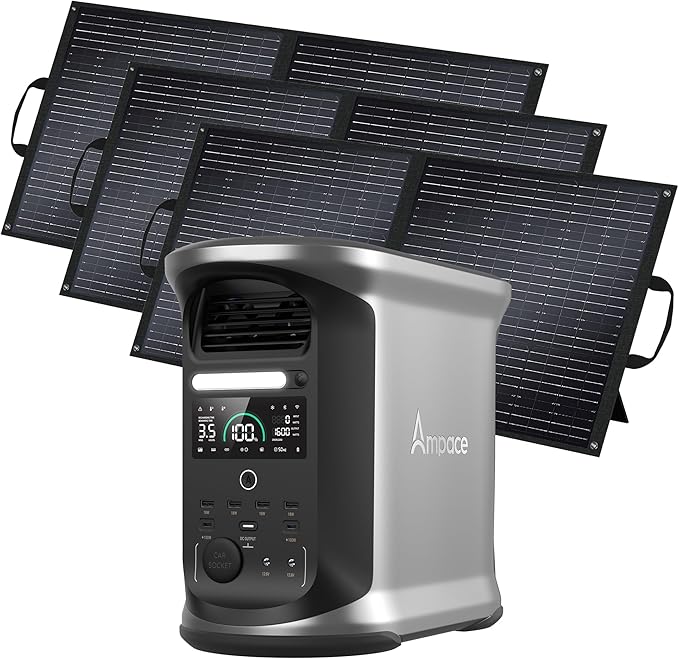 AMPACE Andes 1500 Power Station by EnerVikSolargeneratorforhomeuse