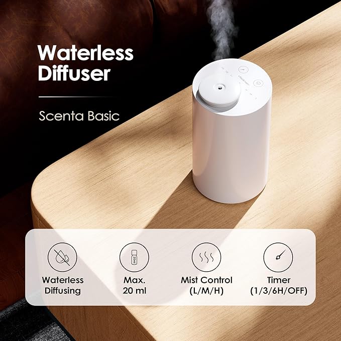 Airversa Waterless Diffuser for Essential Oil, Car Diffsuer, Battery Operated - Image 2