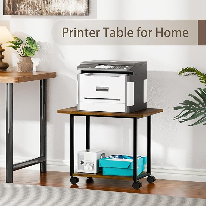 MARTY 22"x15.75" Large Under Desk Printer Stand - Image 2