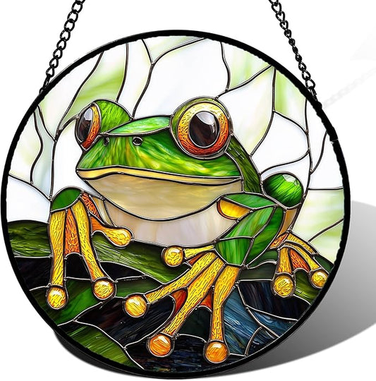 DASTOLL Stained Glass Window Hanging, and Mom 14.9x14.9 in by DASTOLL