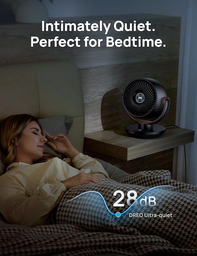 Dreo Fan for Bedroom, Desk Air Circulator Fan - Image 5