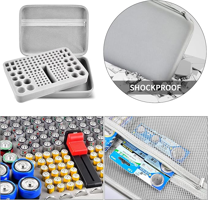 Battery Organizer Case, 150+ Batteries Storage Holder Container - Image 4