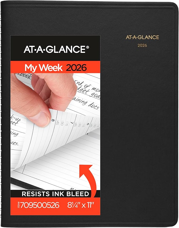 AT-A-GLANCE 2026 Appointment Book Planner, 8-1/4" x 11" by AT-A-GLANCE