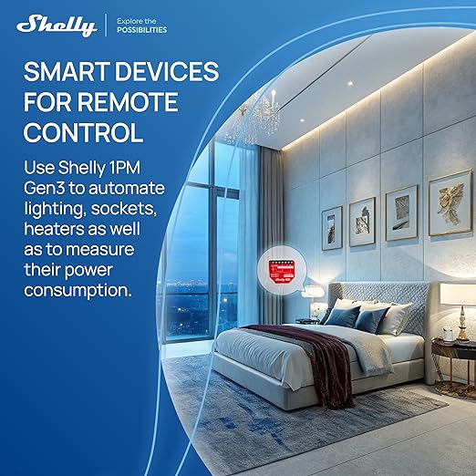 Shelly 1PM Gen3 | WiFi Smart Relay Switch - Image 3
