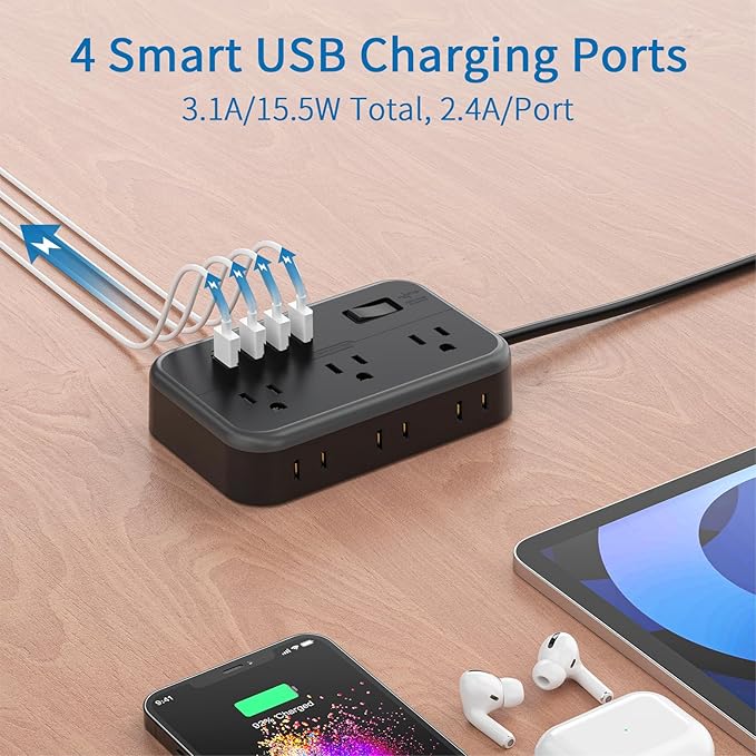 NTONPOWER 6 Widely Spaced Outlet Power Strip - Image 6