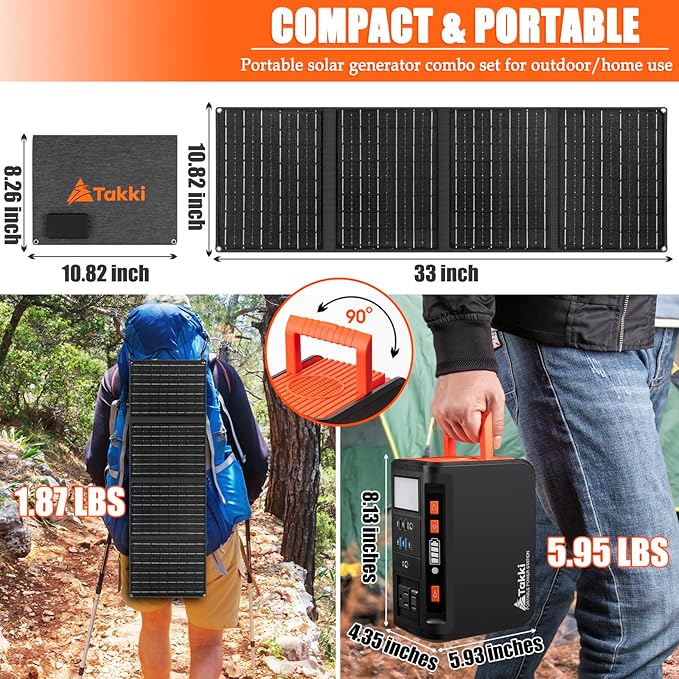 Takki Solar Generator 250W Portable Power Station - Image 6