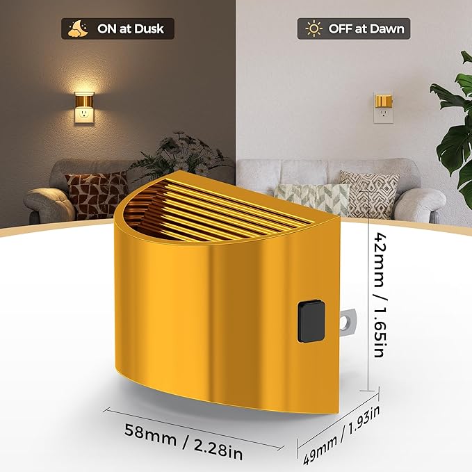 DORESshop LED Night Light, 3 Level Brightness Adjustable Plug in Night Light - Image 6