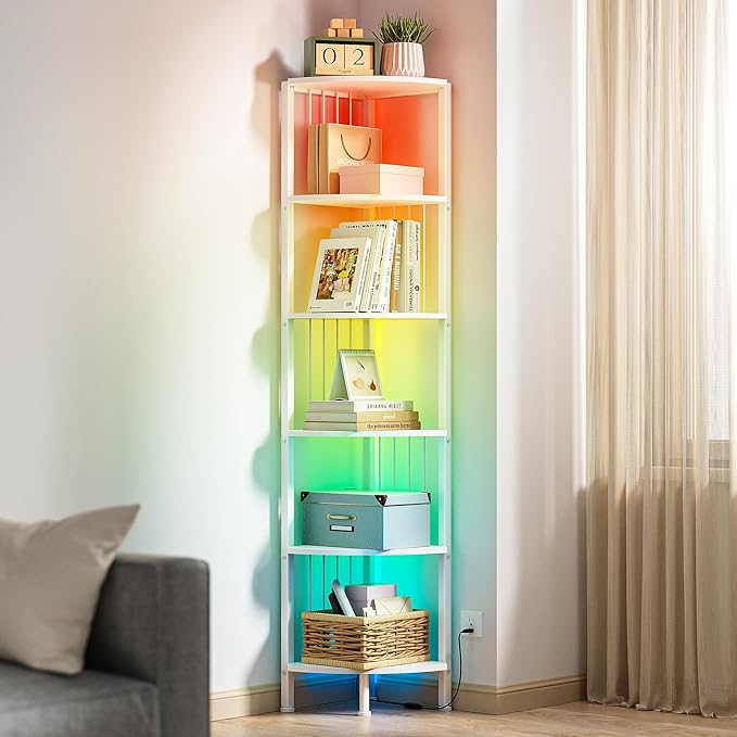 MonaSixy 6 Tier Corner Shelf by Unknown