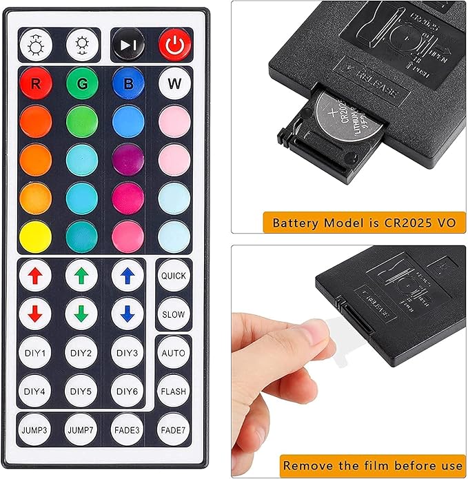 44 Key RGB LED Strip Light Remote Controller, IR Remote Controller Replacement - Image 4
