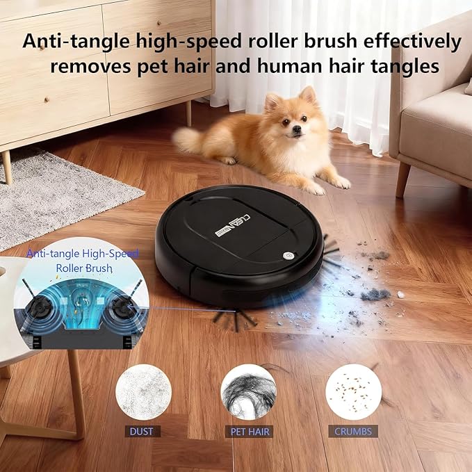 3-in-1 Robot Vacuum and Mop | 4500Pa Strong Suction, Anti-Tangle, 120 Mins - Image 4
