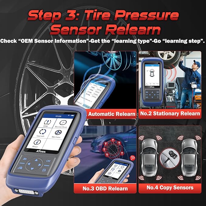 XTOOL TP150 TPMS Programming Tool, 2026 TPMS Relearn Tool, Activate/Relearn All - Image 6