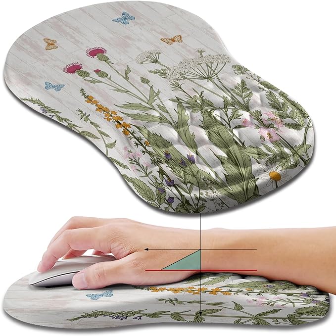 Hokafenle Ergonomic Mouse Pad Wrist Support, Wrist Rest Mousepad by Hokafenle