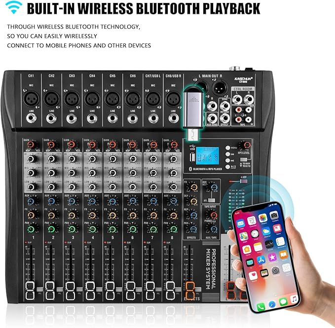 12 Channel Professional Audio Mixer - Image 2