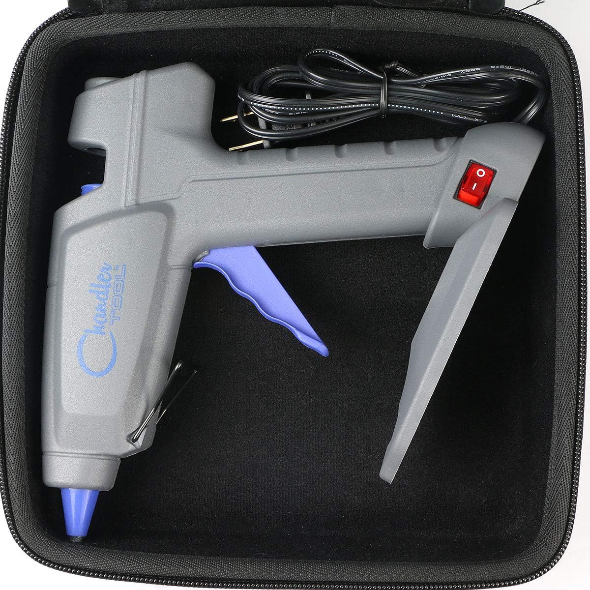 co2CREA Hard Travel Case for Chandler Tool Commercial/Large Glue Gun | Travel Protective Storage Bag with Mesh Pocket & Handle, Shockproof EVA Shell and Soft Lining