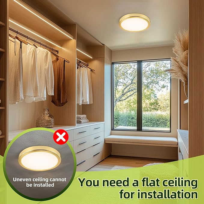 hykolity 9 Inch Selectable CCT LED Round Flat Panel Light, 18W 1800LM - Image 4