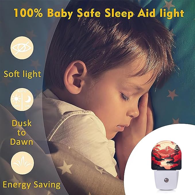 Axxitude Japanese Mountains Night Lights Plug into Wall - Image 4