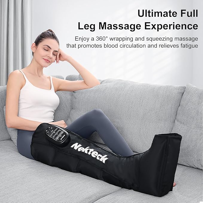 Nekteck Cordless Leg Compression Massager, FSA Eligible Massage Tools - Image 2