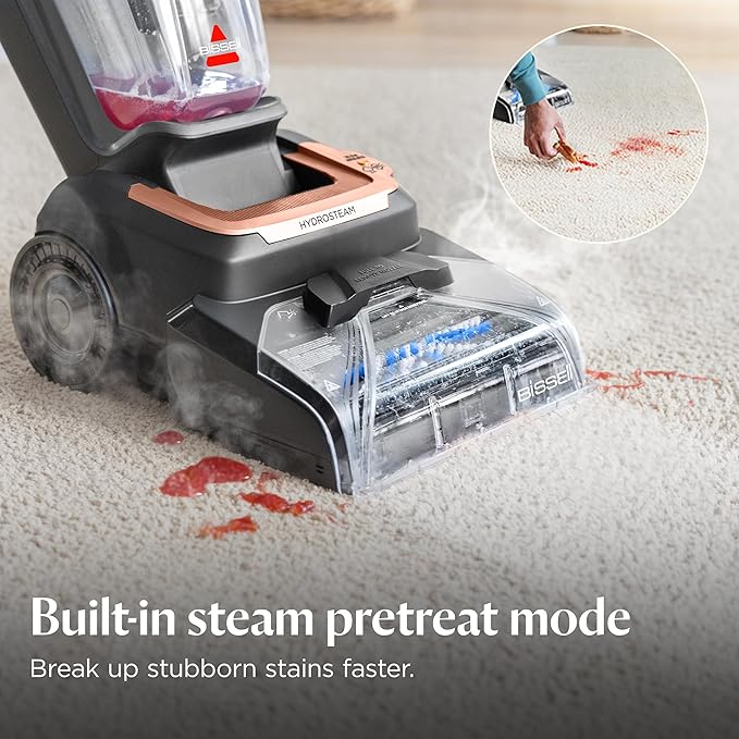 BISSELL Revolution HydroSteam Carpet Cleaner, Upright Deep Cleaner, HydroSteam - Image 3