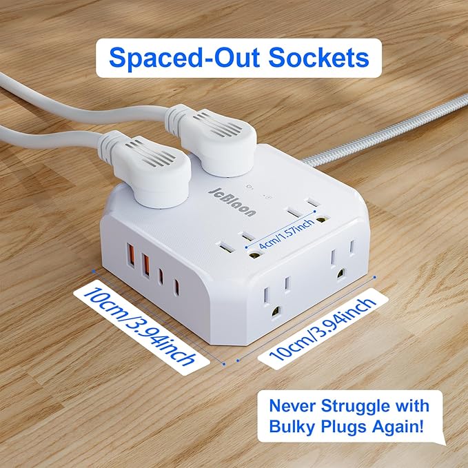 Surge Protector Power Strip, 8 Outlets - Image 3