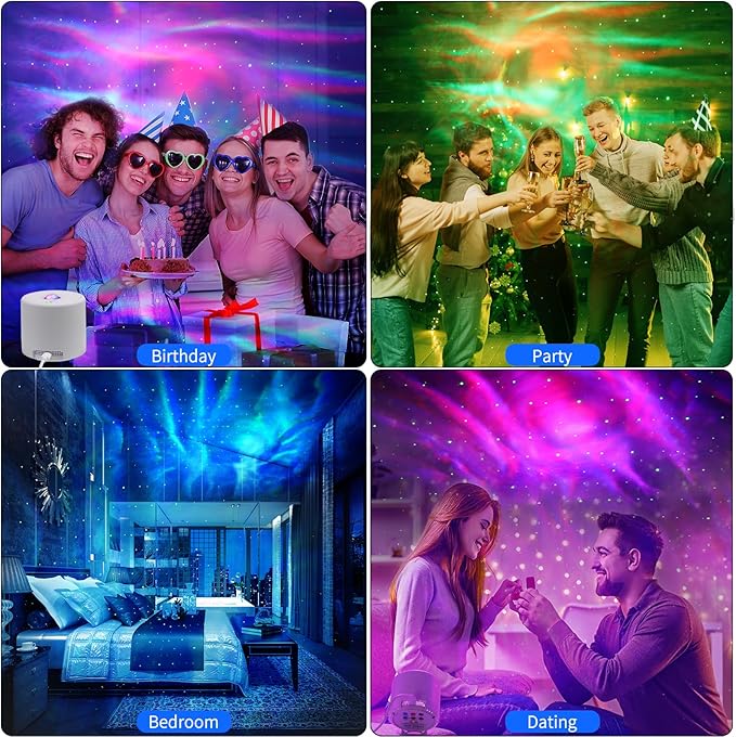 Star Projector, Galaxy Projector, Remote Control & Timer Galaxy Light, LED - Image 4