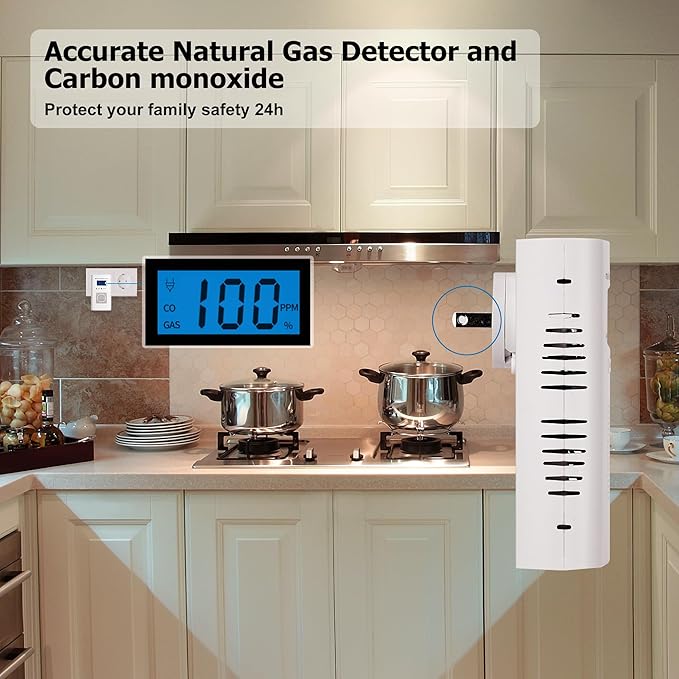 Combination Gas and Carbon Monoxide Detector Plug-in | CO Alarm & Natural Gas - Image 9