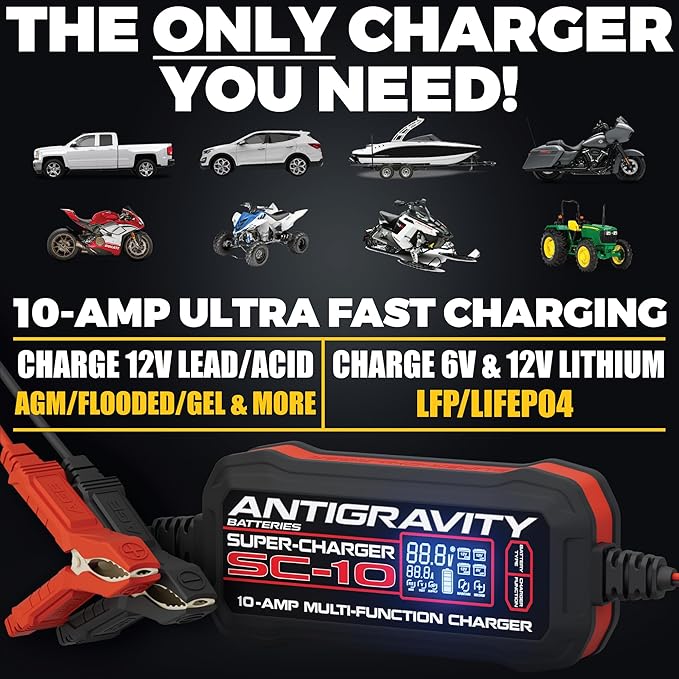 Antigravity SC-10 Super-Charger 10A Smart Battery Charger & Maintainer - Image 5