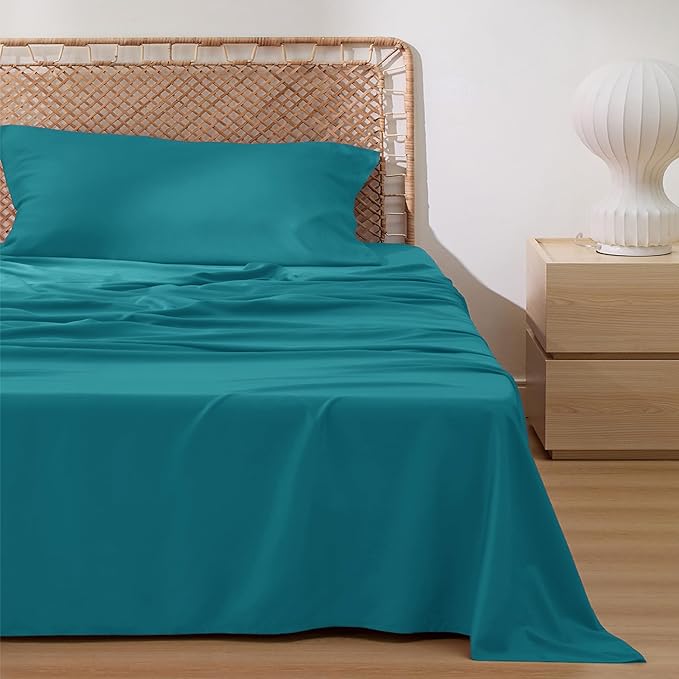 Bedsure Cooling Sheets Twin XL, Rayon Derived from Bamboo, Breathable & Soft - Image 2