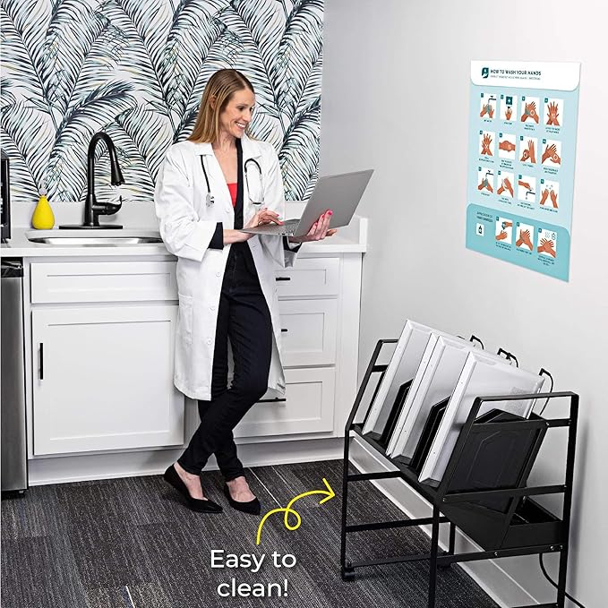 Line Leader 16-Device Mobile Charging Station | Steel Rolling Cart - Image 7