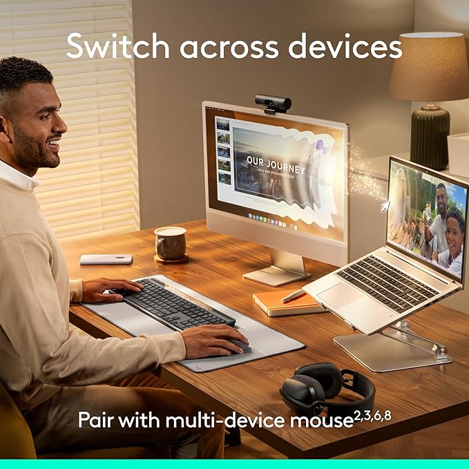 Logitech Signature Slim Solar+ Wireless Bluetooth Keyboard K980, Solar and - Image 11