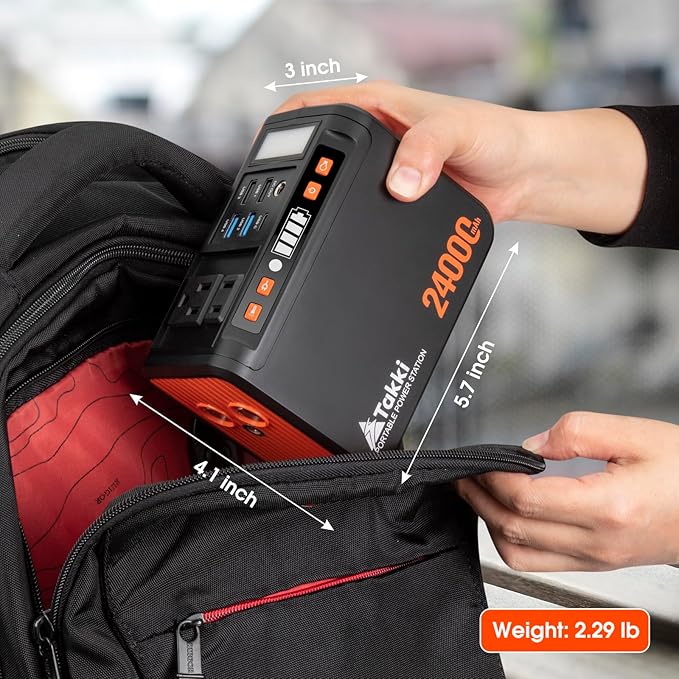 Takki 88.8Wh Portable Power Station Lithium Battery Small Generator Power Bank - Image 6