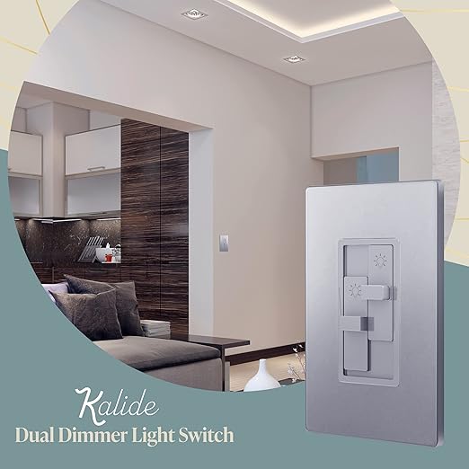 TOPGREENER Elite Series Kalide Dual Load Dimmer Light Switch, Double LED Dimmer - Image 3