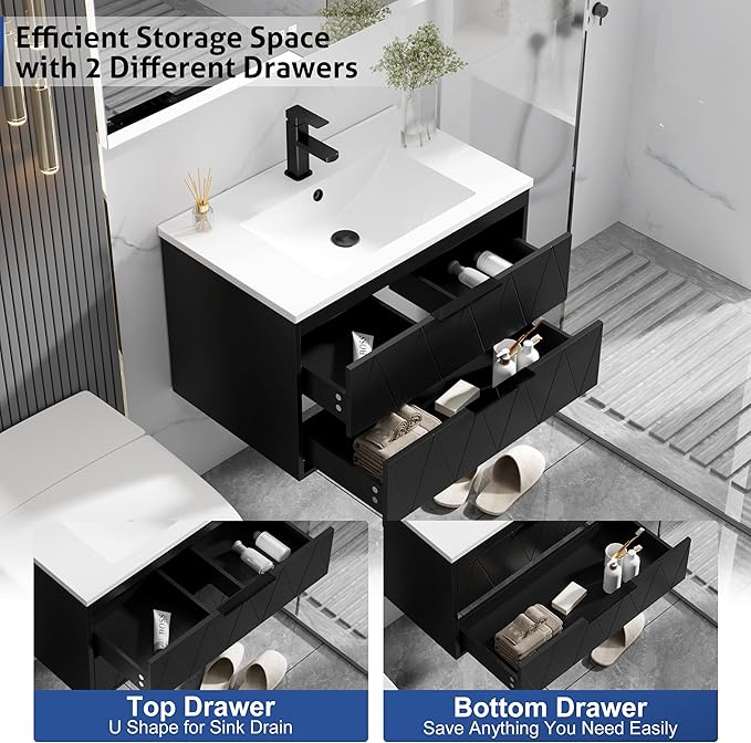 eclife 30" Bathroom Vanities Cabinet - Image 3