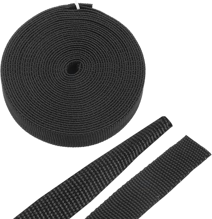 MECCANIXITY Braided Cable Sleeves Heat Shrinkable Fabric Sleeving, 3/8" 16ft by MECCANIXITY
