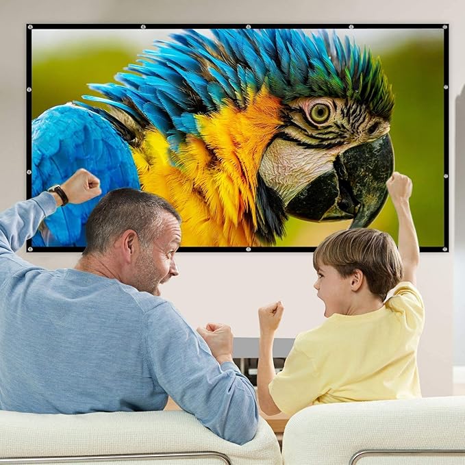 Mdbebbron 150 inch Projection Screen 16:9 Foldable Anti-Crease Portable - Image 6