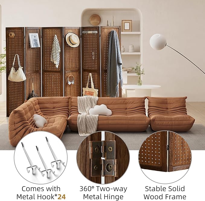 Asnefeli 6 Panel Pegboard Display - Image 4